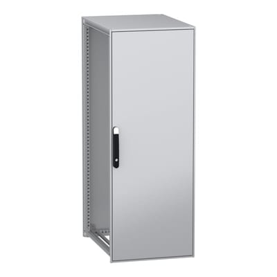 Schneider Electric Floor standing modular electrical enclosure, PanelSeT SFN, decarbonized steel, 1600X600X800MM, IP55 NSYSFN16680