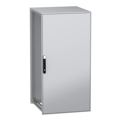 Schneider Electric Floor standing modular electrical enclosure, PanelSeT SFN, decarbonized steel, 1600X800X800MM, IP55 NSYSFN16880