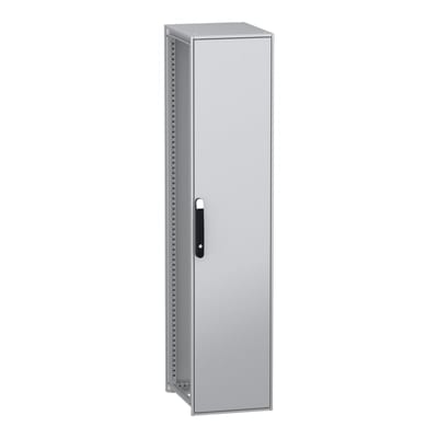 Schneider Electric Floor standing modular electrical enclosure, PanelSeT SFN, decarbonized steel, 1800X400X500MM, IP55 NSYSFN18450