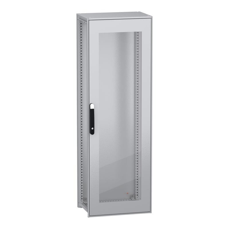 Schneider Electric Floor standing modular electrical enclosure, PanelSeT SFN, decarbonized steel, glazed door, 1800X600X400MM, IP55 NSYSFN18640T