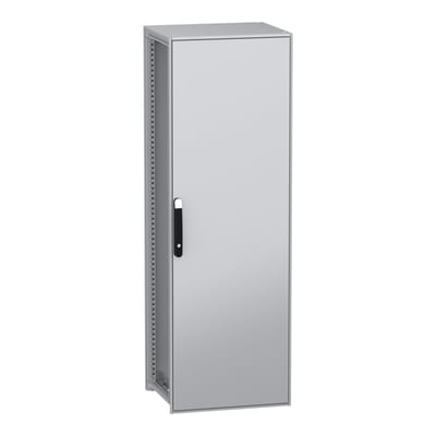 Schneider Electric Floor standing modular electrical enclosure, PanelSeT SFN, decarbonized steel, 1800X600X500MM, IP55 NSYSFN18650