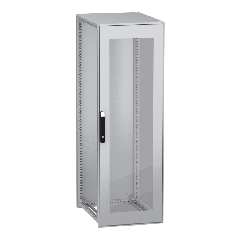 Schneider Electric Floor standing modular electrical enclosure, PanelSeT SFN, decarbonized steel, glazed door, 1800X600X800MM, IP55 NSYSFN18680T
