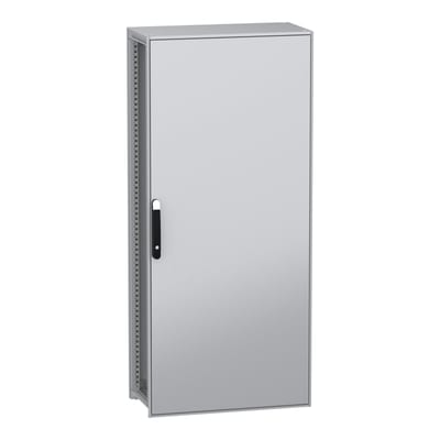 Schneider Electric Floor standing modular electrical enclosure, PanelSeT SFN, decarbonized steel, 1800X800X400MM, IP55 NSYSFN18840
