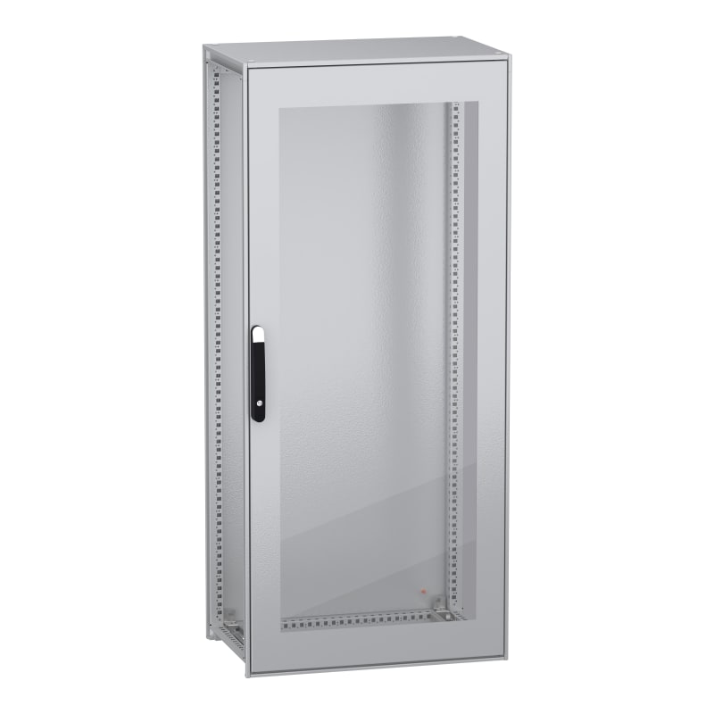 Schneider Electric Floor standing modular electrical enclosure, PanelSeT SFN, decarbonized steel, glazed door, 1800X800X500MM, IP55 NSYSFN18850T
