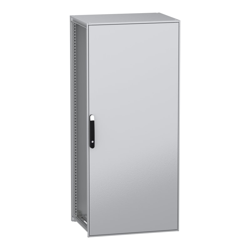 Schneider Electric Floor standing modular electrical enclosure, PanelSeT SFN, decarbonized steel, 1800X800X600MM, IP55 NSYSFN18860
