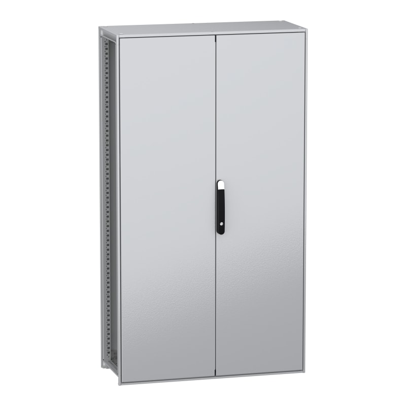 Schneider Electric Floor standing modular electrical enclosure, PanelSeT SFN, decarbonized steel, 1800X1000X400MM, 2 doors, IP55 NSYSFN1810402D