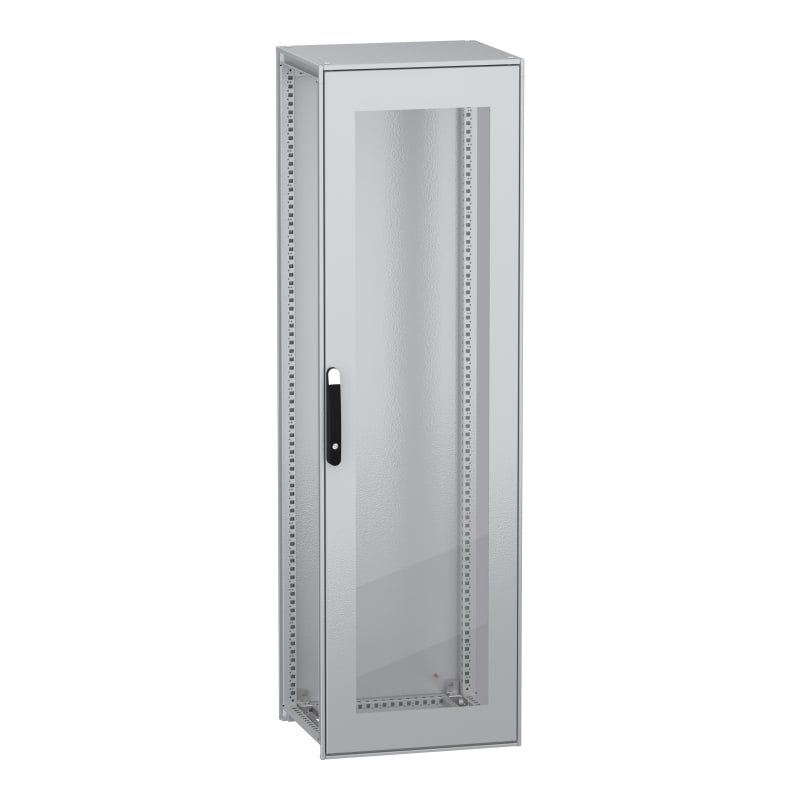 Schneider Electric Floor standing modular electrical enclosure, PanelSeT SFN, decarbonized steel, glazed door, 2000X600X500MM, IP55 NSYSFN20650T