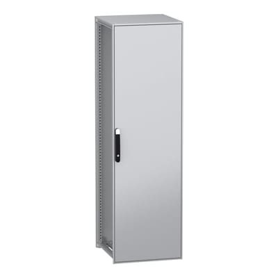 Schneider Electric Floor standing modular electrical enclosure, PanelSeT SFN, decarbonized steel, 2000X600X600MM, IP55 NSYSFN20660