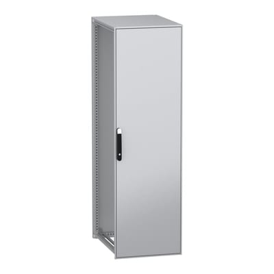 Schneider Electric Floor standing modular electrical enclosure, PanelSeT SFN, decarbonized steel, 2000X600X800MM, IP55 NSYSFN20680