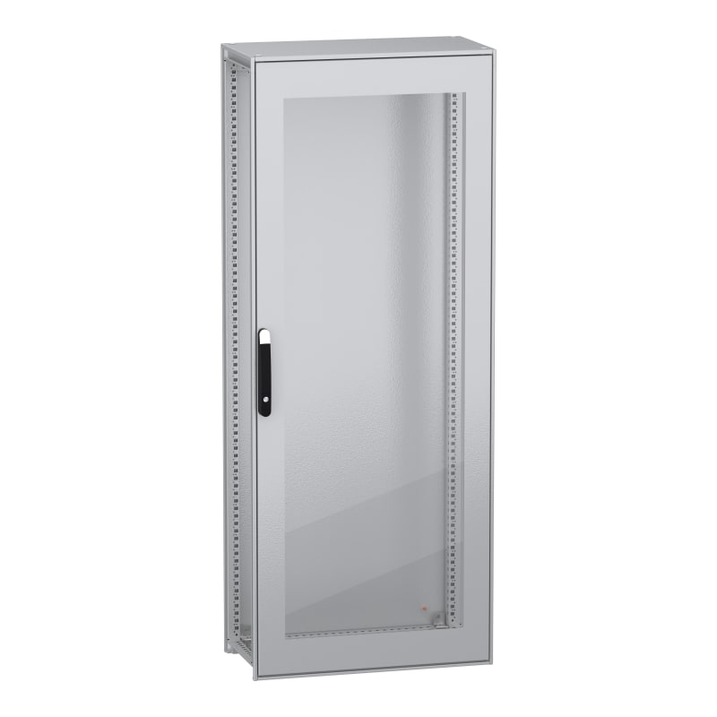 Schneider Electric Floor standing modular electrical enclosure, PanelSeT SFN, decarbonized steel, glazed door, 2000X800X400MM, IP55 NSYSFN20840T