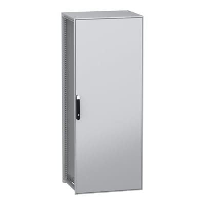 Schneider Electric Floor standing modular electrical enclosure, PanelSeT SFN, decarbonized steel, 2000X800X600MM, IP55 NSYSFN20860