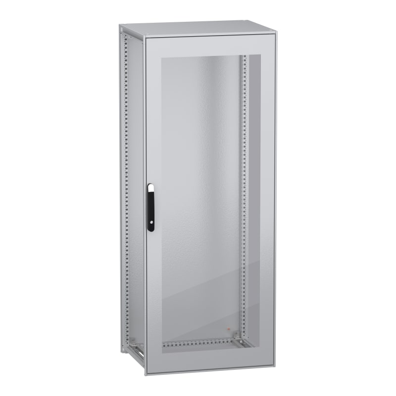 Schneider Electric Floor standing modular electrical enclosure, PanelSeT SFN, decarbonized steel, glazed door, 2000X800X600MM, IP55 NSYSFN20860T