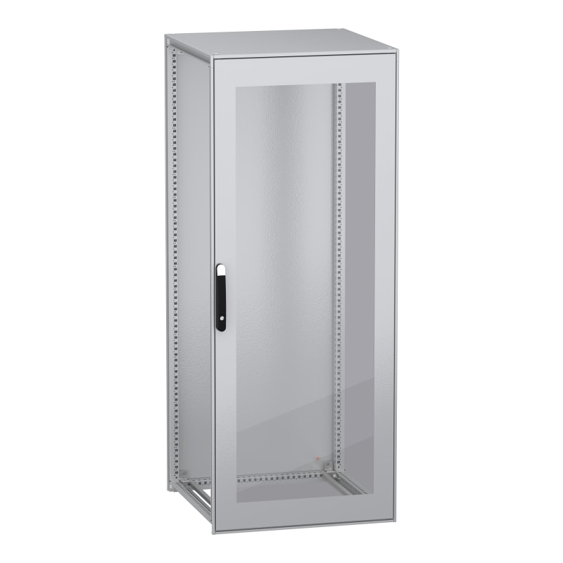 Schneider Electric Floor standing modular electrical enclosure, PanelSeT SFN, decarbonized steel, glazed door, 2000X800X800MM, IP55 NSYSFN20880T