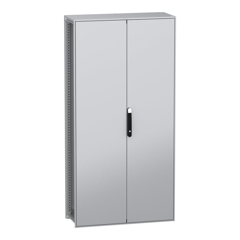 Schneider Electric Floor standing modular electrical enclosure, PanelSeT SFN, decarbonized steel, 2000X1000X400MM, 2 doors, IP55 NSYSFN2010402D