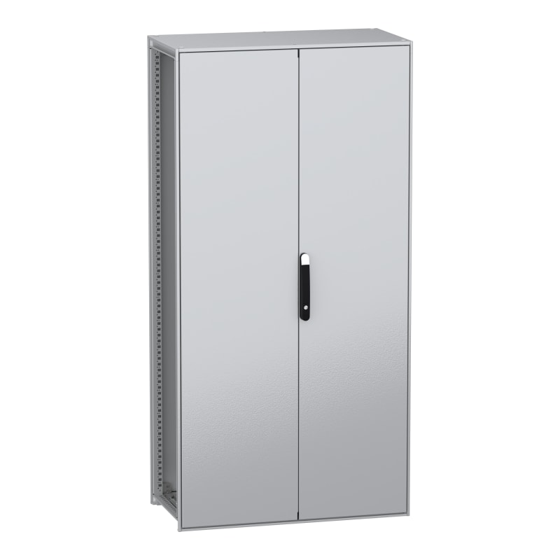 Schneider Electric Floor standing modular electrical enclosure, PanelSeT SFN, decarbonized steel, 2000X1000X500MM, 2 doors, IP55 NSYSFN2010502D