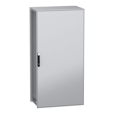 Schneider Electric Floor standing modular electrical enclosure, PanelSeT SFN, decarbonized steel, 2000X1000X600MM, IP55 NSYSFN201060