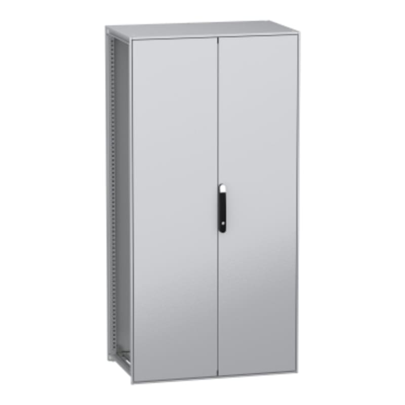 Schneider Electric Floor standing modular electrical enclosure, PanelSeT SFN, decarbonized steel, 2000X1000X600MM, 2 doors, IP55 NSYSFN2010602D