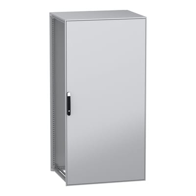 Schneider Electric Floor standing modular electrical enclosure, PanelSeT SFN, decarbonized steel, 2000X1000X800MM, IP55 NSYSFN201080