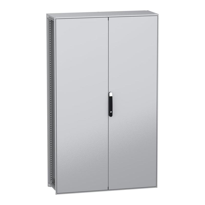 Schneider Electric Floor standing modular electrical enclosure, PanelSeT SFN, decarbonized steel, 2000X1200X400MM, 2 doors, IP55 NSYSFN2012402D