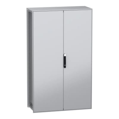 Schneider Electric Floor standing modular electrical enclosure, PanelSeT SFN, decarbonized steel, 2000X1200X500MM, 2 doors, IP55 NSYSFN2012502D