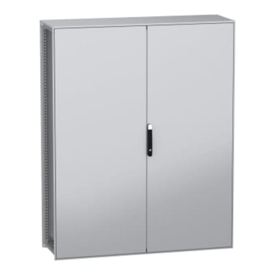 Schneider Electric Floor standing modular electrical enclosure, PanelSeT SFN, decarbonized steel, 2000X1600X500MM, 2 doors, IP55 NSYSFN2016502D