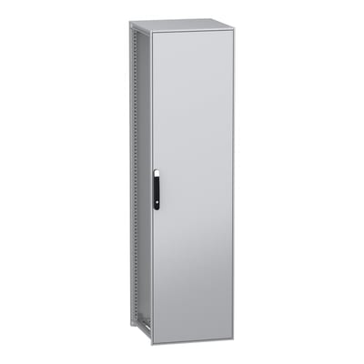 Schneider Electric Floor standing modular electrical enclosure, PanelSeT SFN, decarbonized steel, 2200X600X600MM, IP55 NSYSFN22660