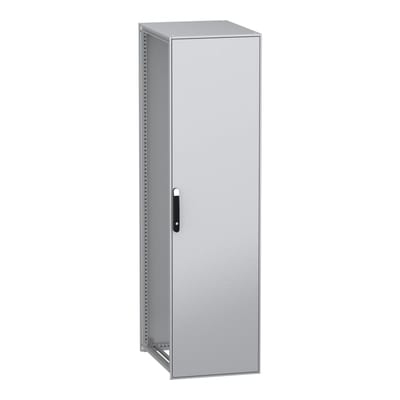 Schneider Electric Floor standing modular electrical enclosure, PanelSeT SFN, decarbonized steel, 2200X600X800MM, IP55 NSYSFN22680