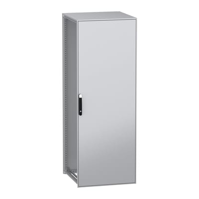 Schneider Electric Floor standing modular electrical enclosure, PanelSeT SFN, decarbonized steel, 2200X800X800MM, IP55 NSYSFN22880