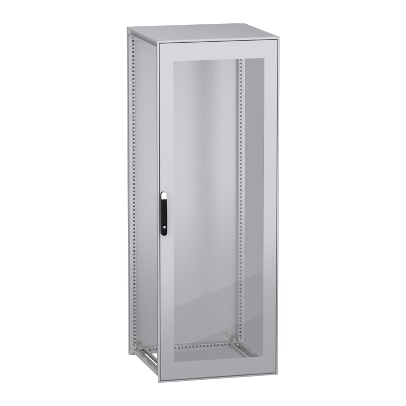 Schneider Electric Floor standing modular electrical enclosure, PanelSeT SFN, decarbonized steel, glazed door, 2200X800X800MM, IP55 NSYSFN22880T