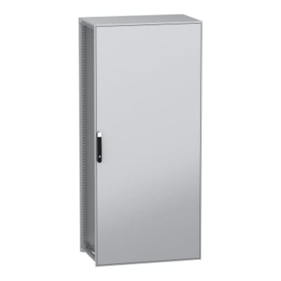 Schneider Electric Floor standing modular electrical enclosure, PanelSeT SFN, decarbonized steel, 2200X1000X600MM, IP55 NSYSFN221060