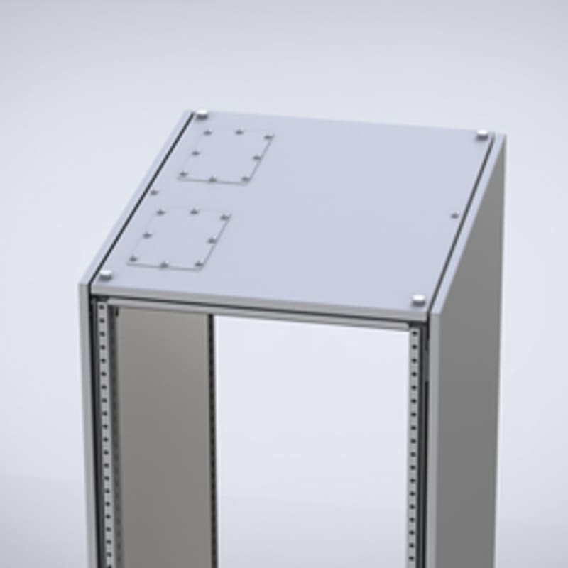 nVent HOFFMAN CRG0608R5 Roof plate, 600X800, Mild steel, glandplates