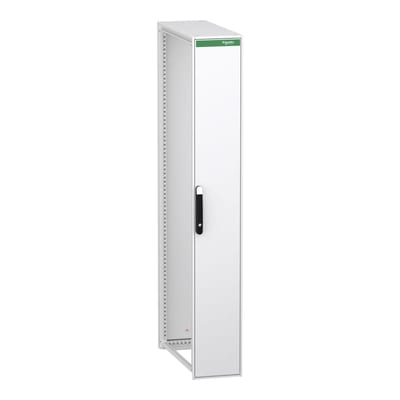 Schneider Electric Floor standing modular electrical enclosure, PrismaSeT HD, decarbonized steel, 2000X300X800MM, IP55, RAL9003 NSYSFN20380ED