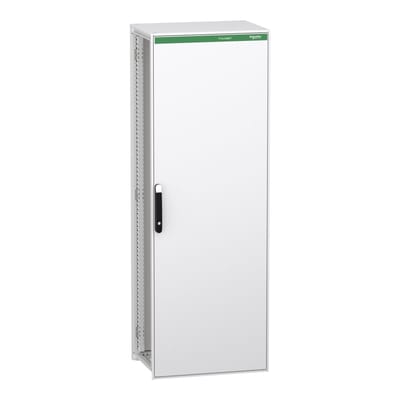 Schneider Electric Floor standing modular electrical enclosure, PrismaSeT HD, decarbonized steel, 2000X700X500MM, IP55, RAL9003 NSYSFPN20750ED