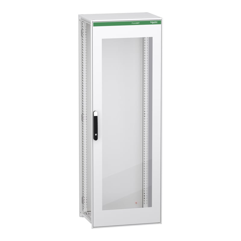Schneider Electric Floor standing modular electrical enclosure, PrismaSeT HD, decarbonized steel, glazed, 2000X700X500MM, IP55, RAL9003 NSYSFPN20750TED