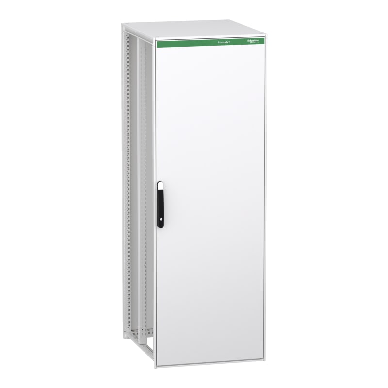 Schneider Electric Floor standing modular electrical enclosure, PrismaSeT HD, decarbonized steel, 2000X700X800MM, IP55, RAL9003 NSYSFPN20780ED