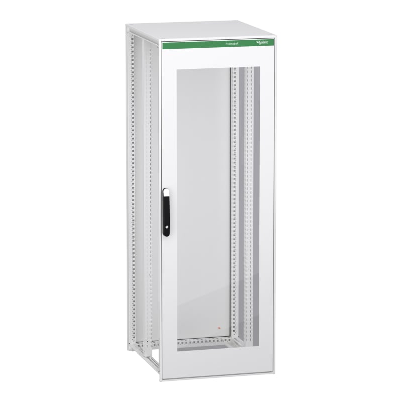 Schneider Electric Floor standing modular electrical enclosure, PrismaSeT HD, decarbonized steel, glazed, 2000X700X800MM, IP55, RAL9003 NSYSFPN20780TED