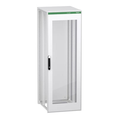 Schneider Electric Floor standing modular electrical enclosure, PrismaSeT HD, decarbonized steel, glazed, 2000X700X800MM, IP55, RAL9003 NSYSFPN20780TED