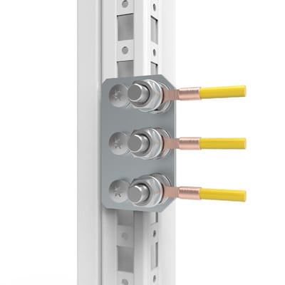 nVent HOFFMAN ECFP08 Central Earthing Point, ECFP, 70X42X3MM, Galvanized, Mild Steel