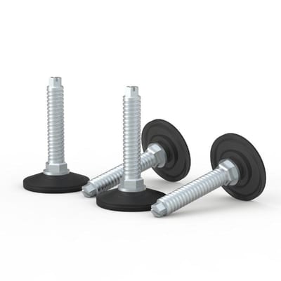 nVent HOFFMAN LF430 Leveling Feet, LF, 67X48X48MM, Mild Steel/Plastic