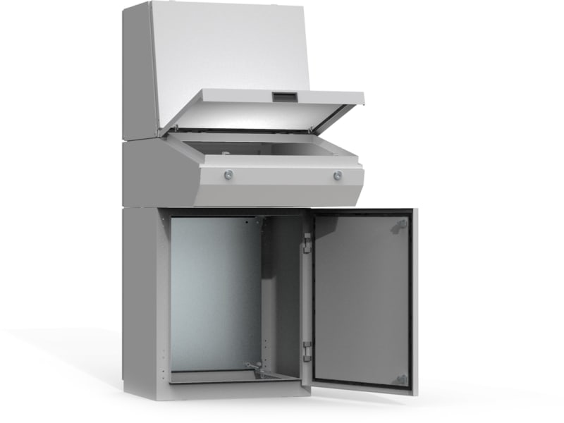 nVent HOFFMAN MPC082R5 Desk console, 250X800X985, Combinable enclosure, no MP, mild steel, IP66
