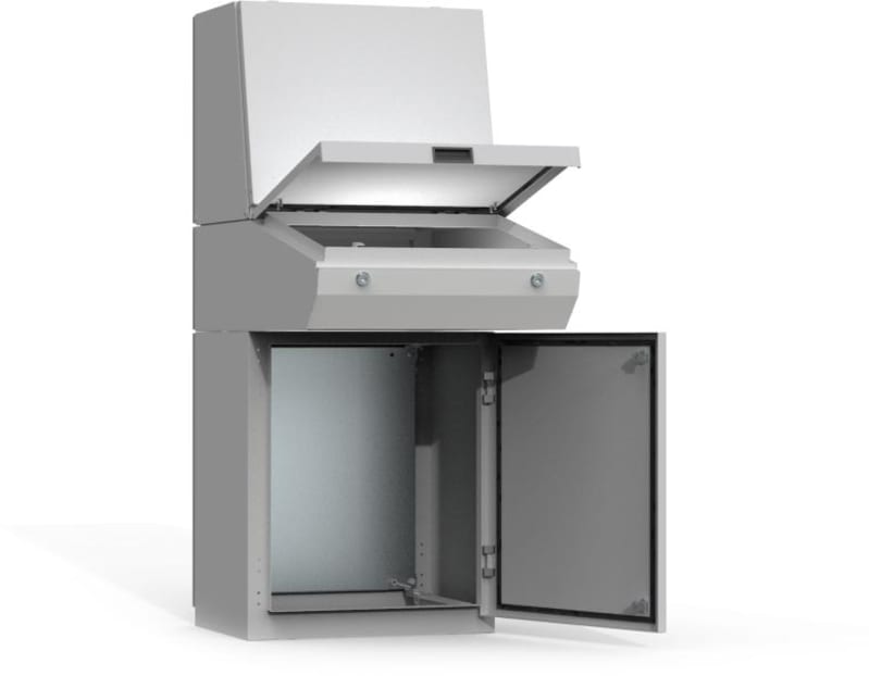 nVent HOFFMAN MPC083R5 Base console, 700X800X500, Combinable enclosure, with MP, mild steel, IP66