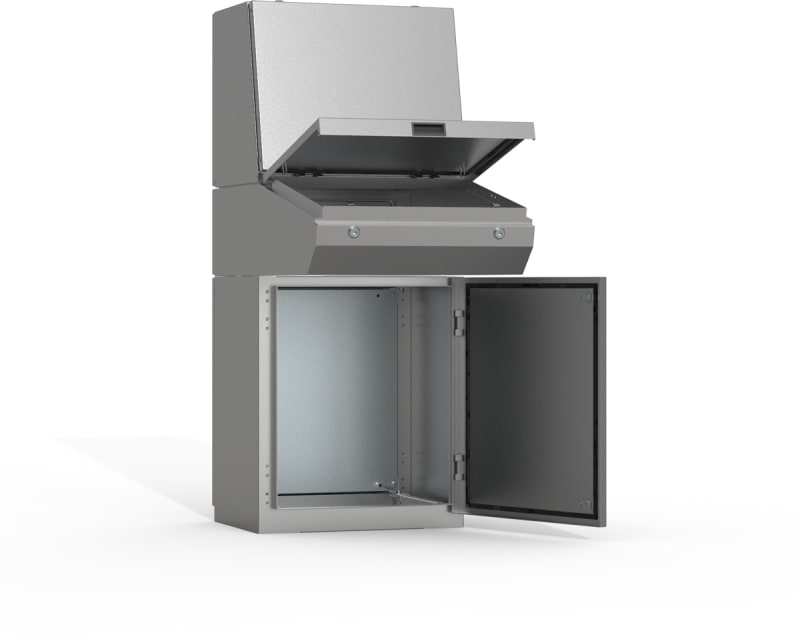 nVent HOFFMAN MPCS161 Top console, 500X1600X494, Combinable encl., no MP, Stainless steel 304, IP55