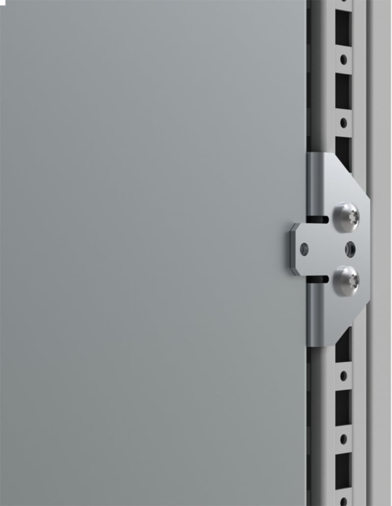 nVent HOFFMAN MPEF10 Flush Mounting Plate Fixing Brackets, MPEF, 32X75X45MM, Zinc Plated, Mild Steel