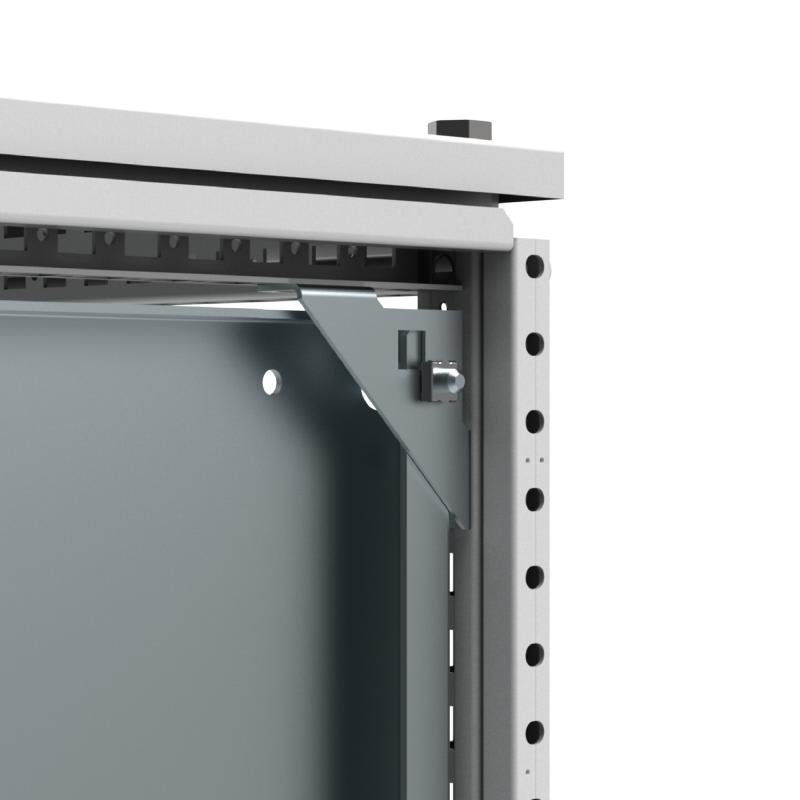 nVent HOFFMAN MPS04 Side Mounting Plate Brackets, MPS, 77X77X23MM, Zinc Plated, Mild Steel
