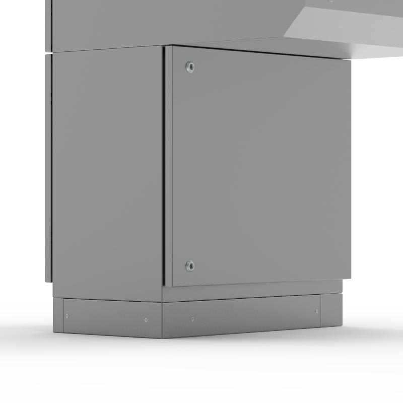 nVent HOFFMAN MSNS1104 Plinth, 100X1000X400, Stainless 304