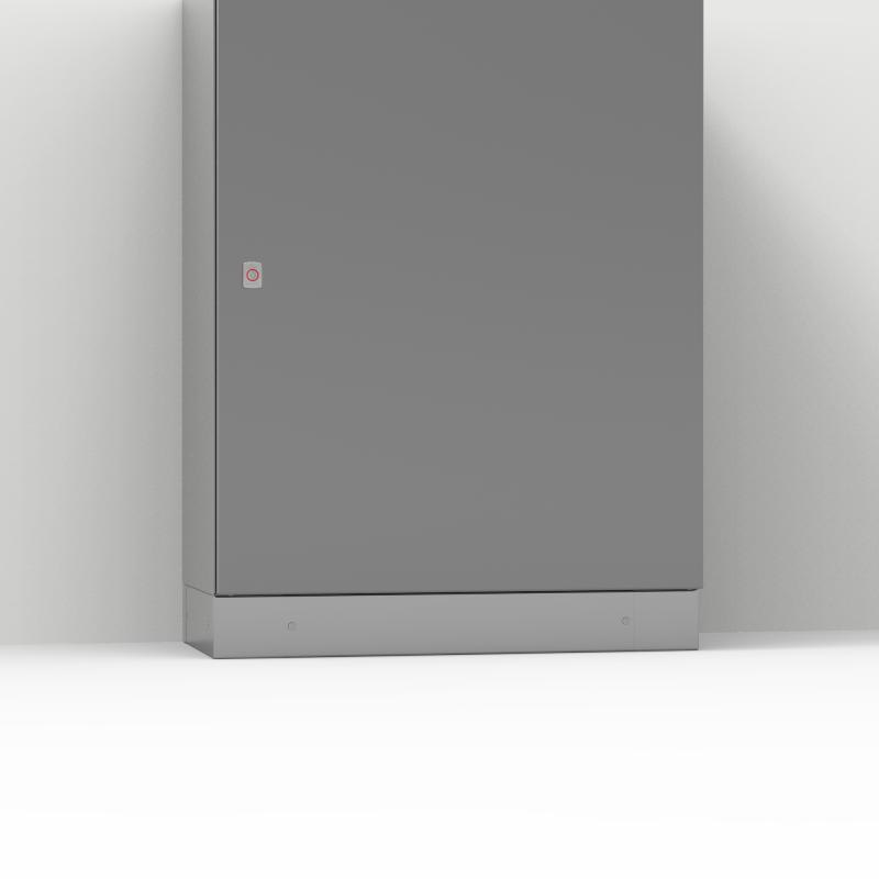 nVent HOFFMAN MSVS1084 Plinth Base, MSVS, 100X800X373MM, Brushed, Stainless Steel 304