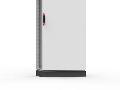 nVent HOFFMAN PF1040 Front/Rear Plinths, PF, 100X398X63MM, Umbra Gray, Zinc Plated, Mild Steel