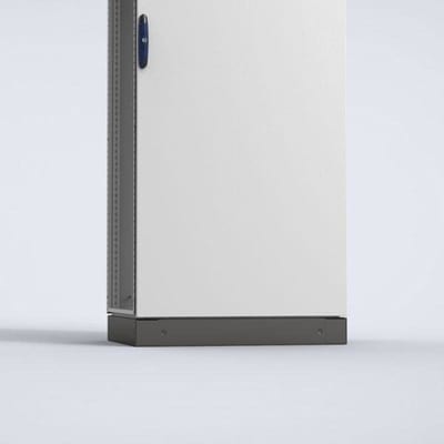nVent HOFFMAN PF1060 Front/Rear Plinths, PF, 100X598X63MM, Umbra Gray, Zinc Plated, Mild Steel