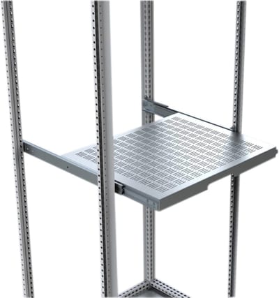 nVent HOFFMAN SHT0608 Telescopic Ventilated Shelf, SHT, 46X502X700MM, Zinc Plated, Mild Steel