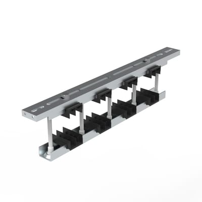 nVent HOFFMAN EUBS310TN Universal Busbar Supports, EUBS-PD, 3X10 TN, 1/2/3 bars/phase, Steel Polymide
